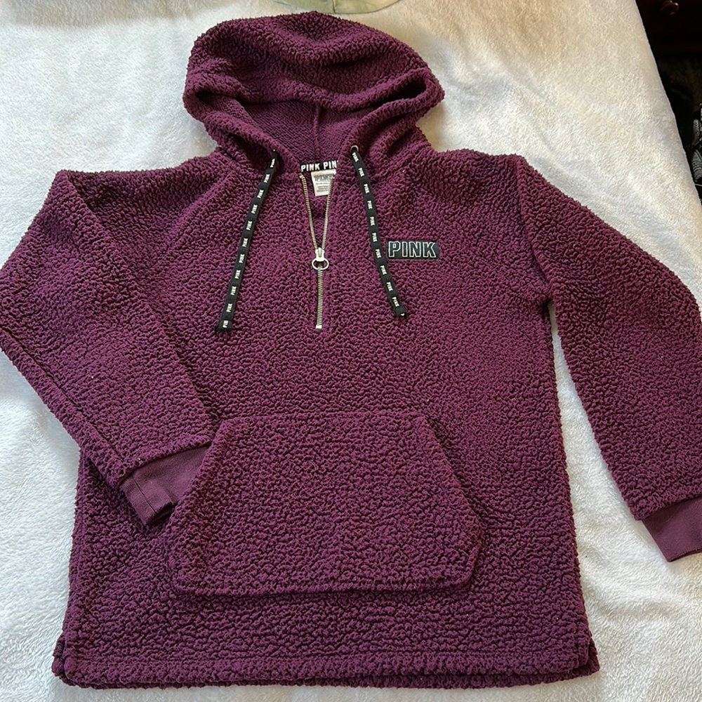 Victoria’s Secret PINK fuzzy quarter zip